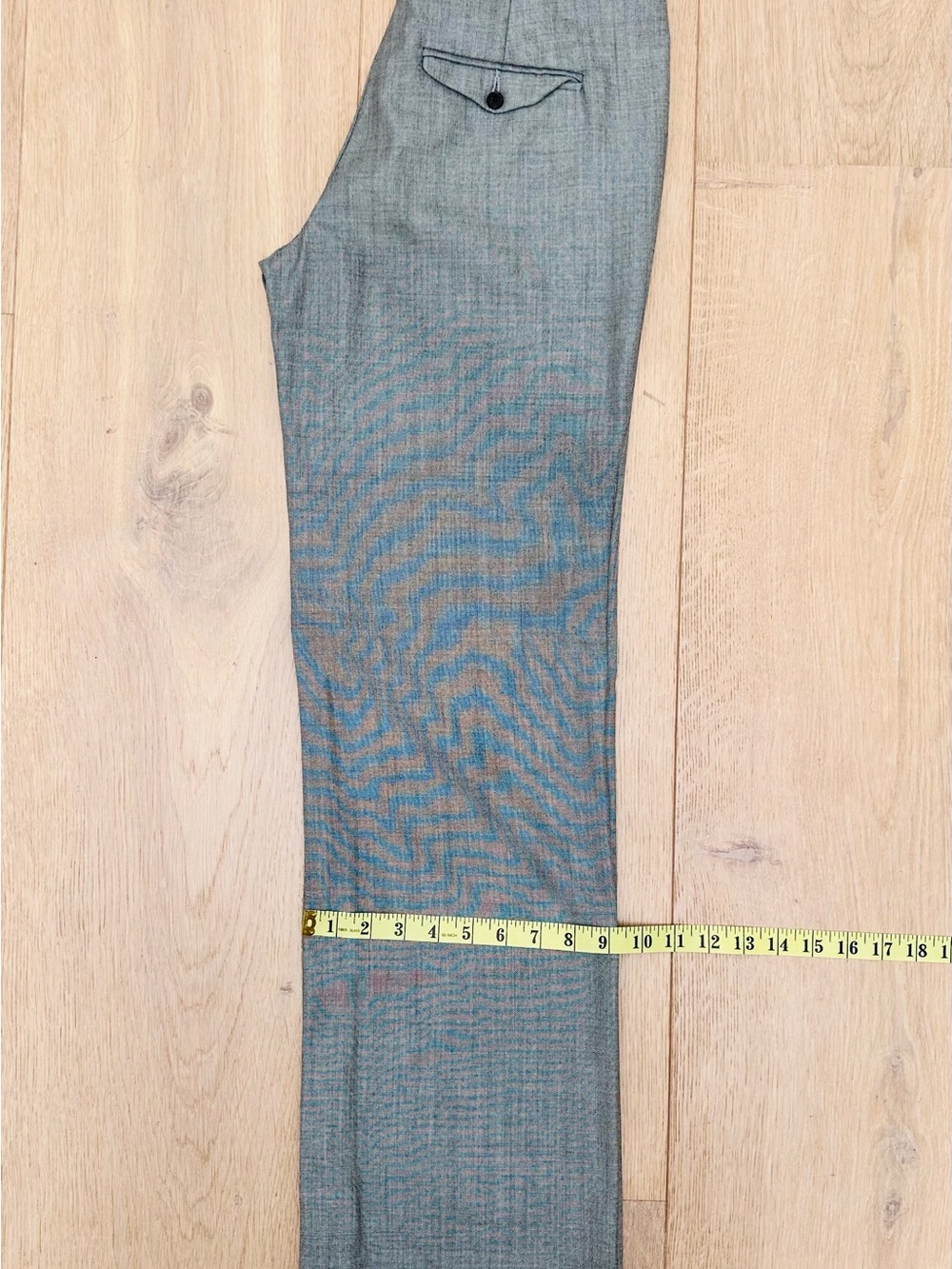 Golden Goose Silver Grey Straight Leg and Black Lined Trouser Interior - Picture 6 of 12
